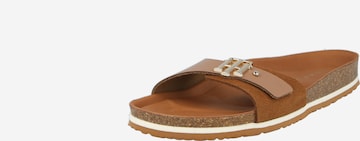 TOMMY HILFIGER Mules in Brown: front