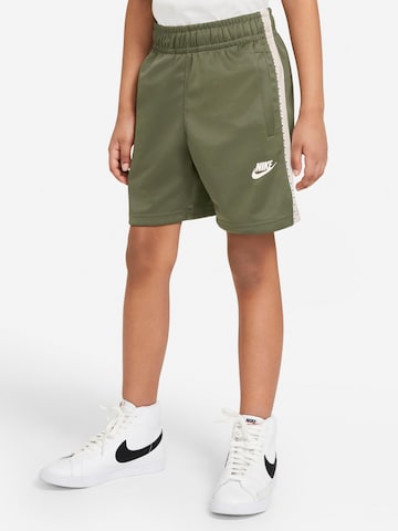 Nike Sportswear Regular Trousers 'Repeat' in Green: front