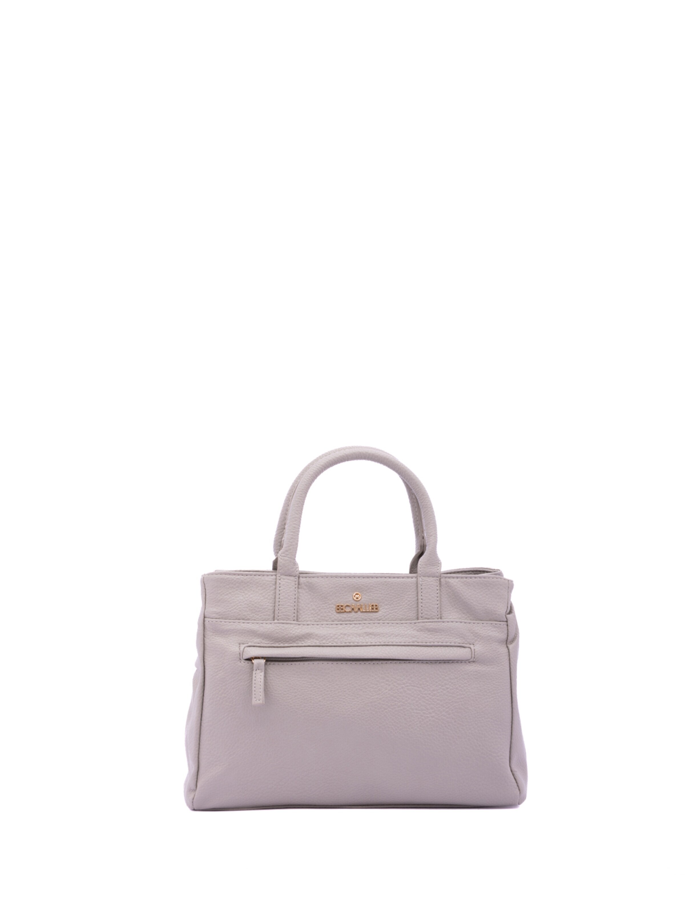Borsa a mano 'Borsa a Mano Donna B Cavalli Ecopelle Zip - 30x22x10 cm' di B. Cavalli in grigio: frontale