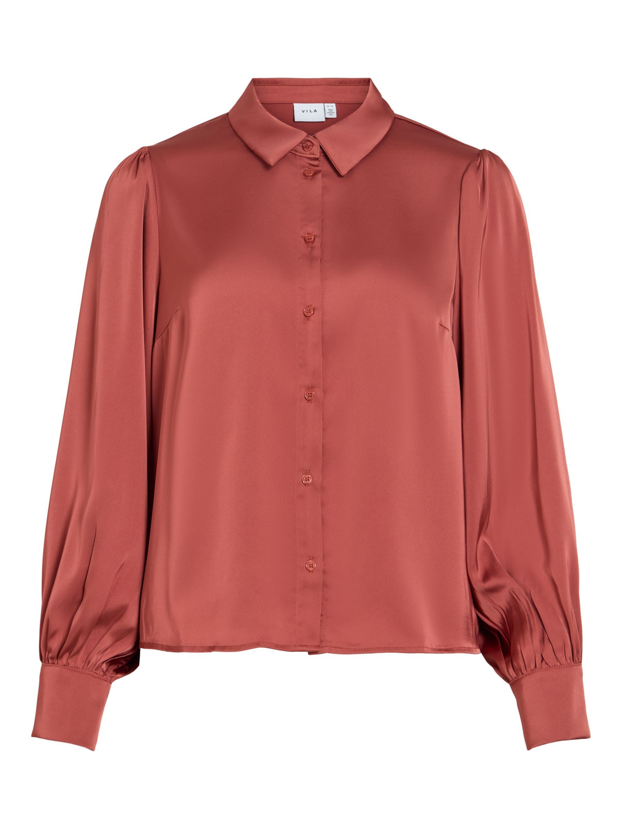 VILA Blouse 'VIEnna' in Bruin: voorkant