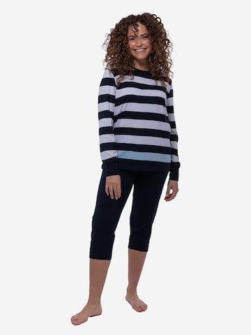 Ammann Pajama 'Night & Home' in Blue: front