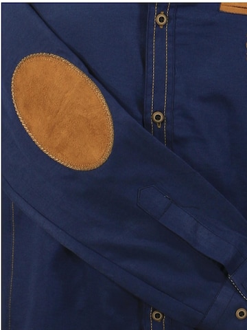 Lavecchia Comfort Fit Hemd '1980 Übergrößen'‌‌‌‌‌‌‌ in Blau