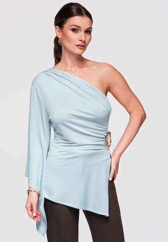Ombre Bluse in Blau: Vorderseite
