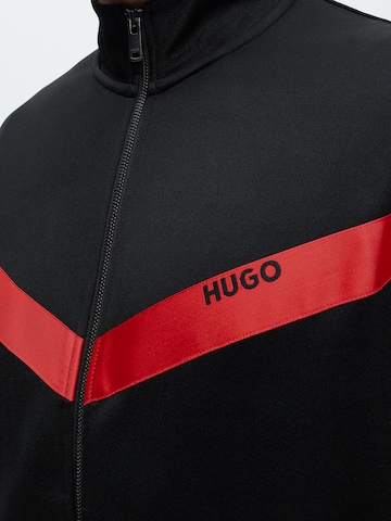 HUGO Sweat jacket 'Darti' in Black