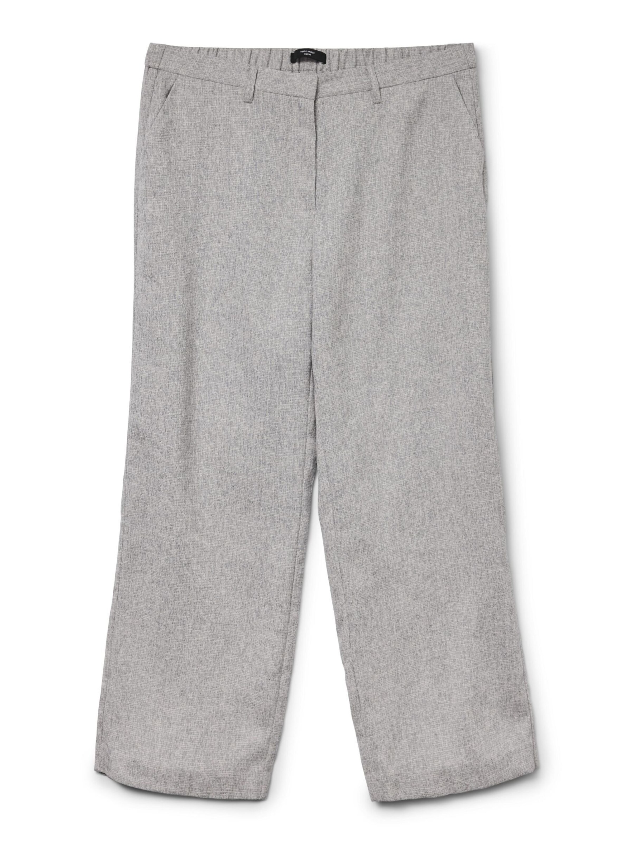 Vero Moda Curve - regular Pantalón plisado 'TAMMI' en gris: frente