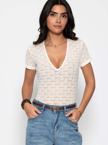 SASSYCLASSY Shirt Bodysuit in White