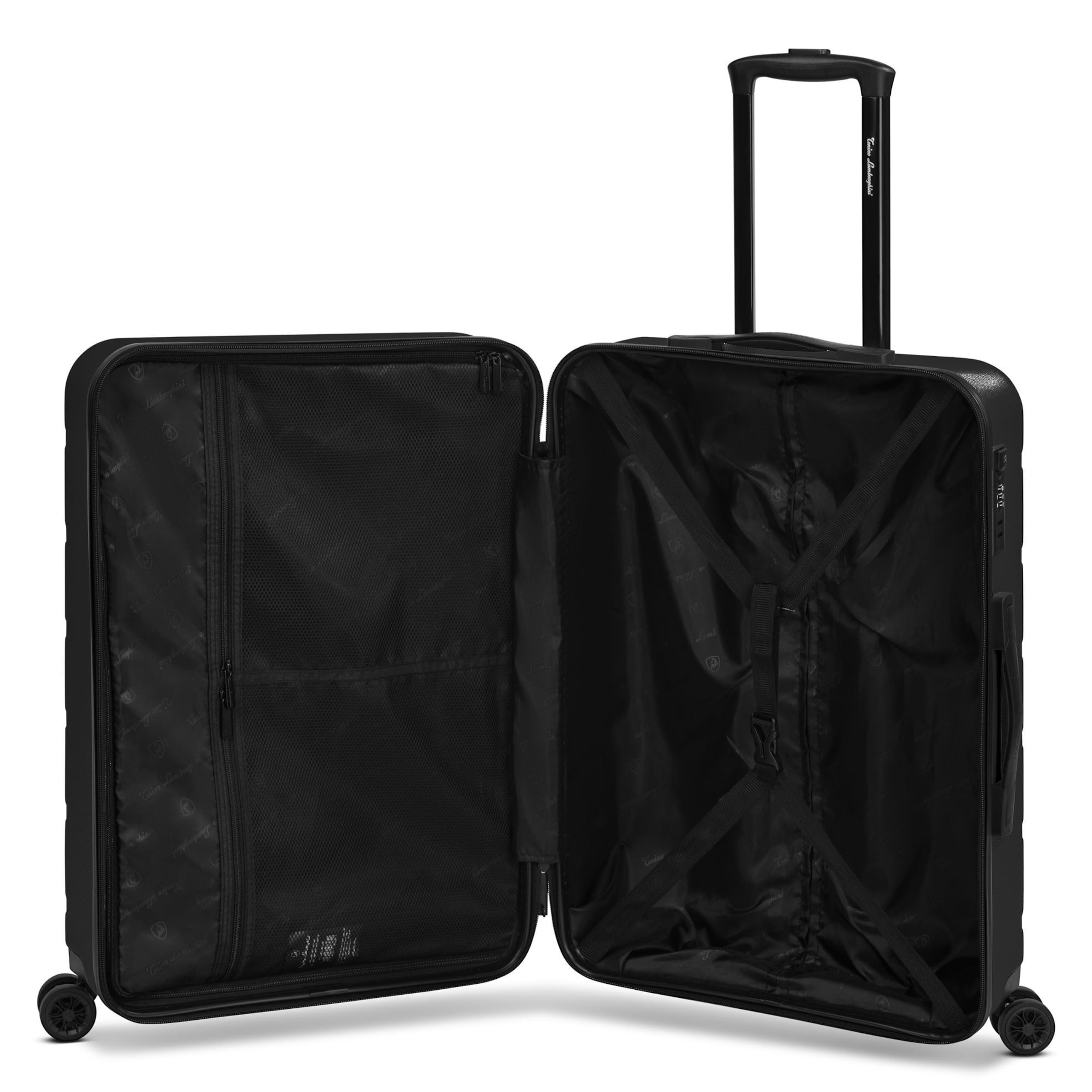 Trolley 'Bologna' di Tonino Lamborghini in nero