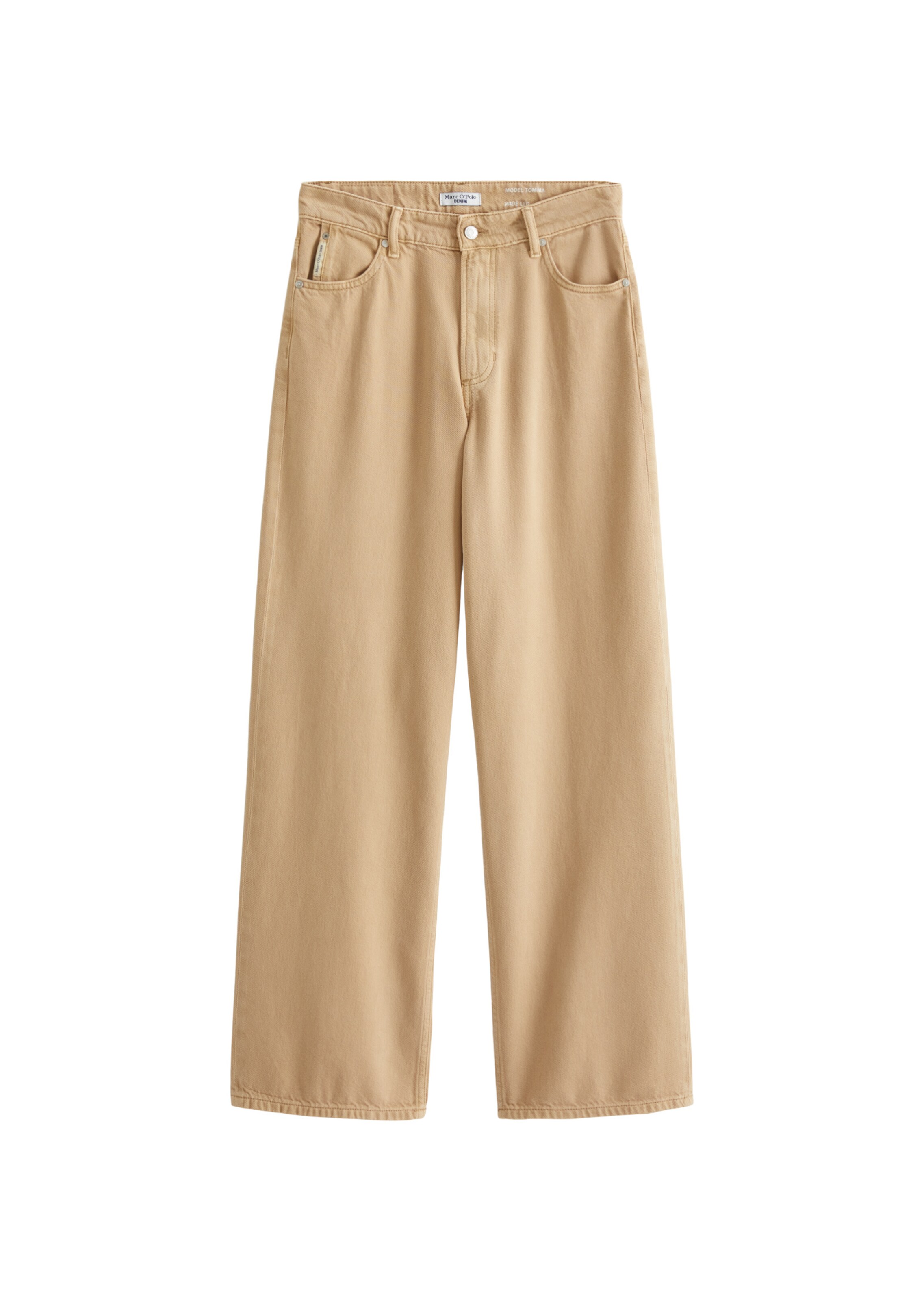 Marc O'Polo DENIM Wide leg Jeans 'Tomma' in Beige: voorkant