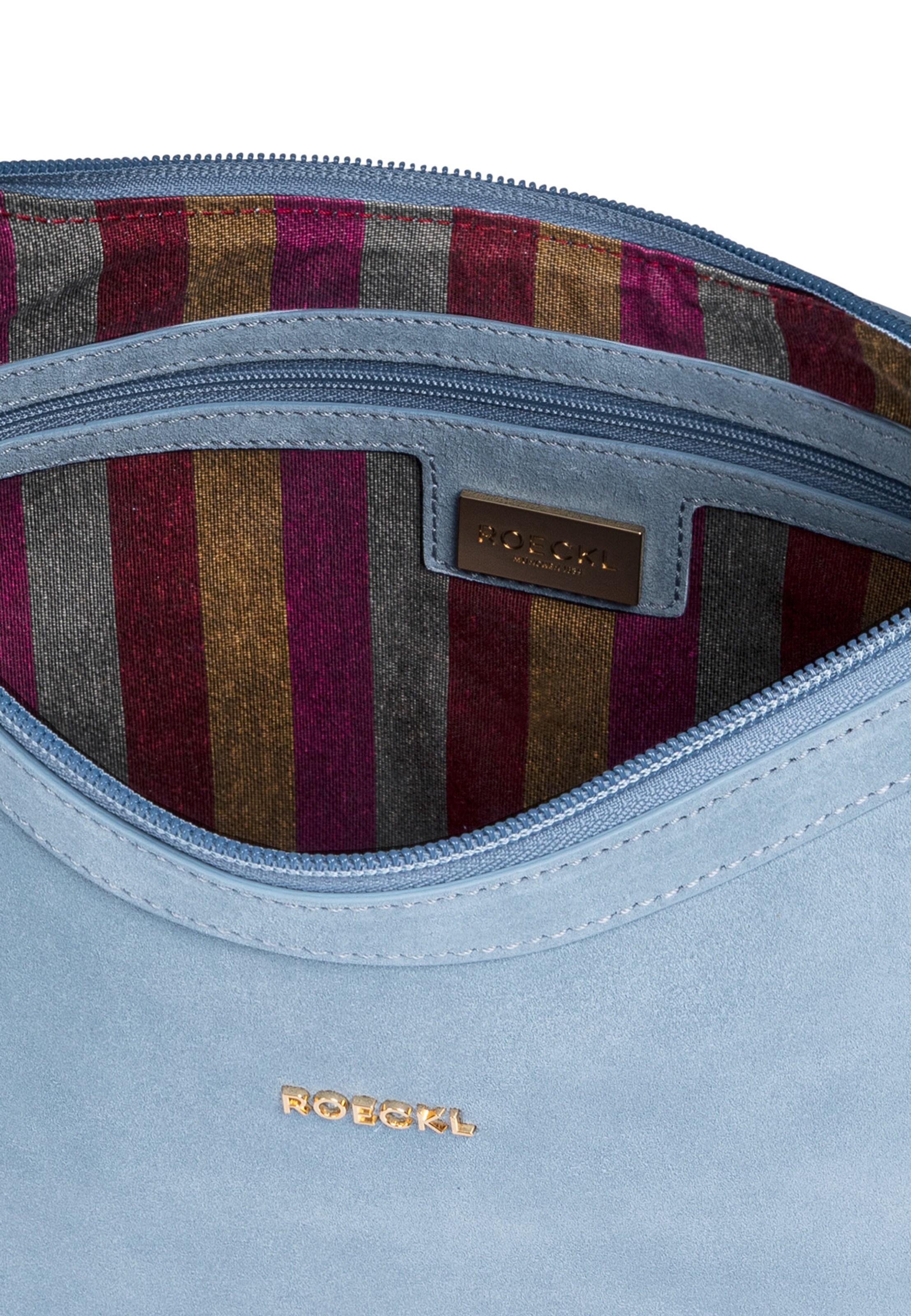 Roeckl Schoudertas 'LIBERTY SCHULTERTASCHE NUBUK SMALL' in Blauw