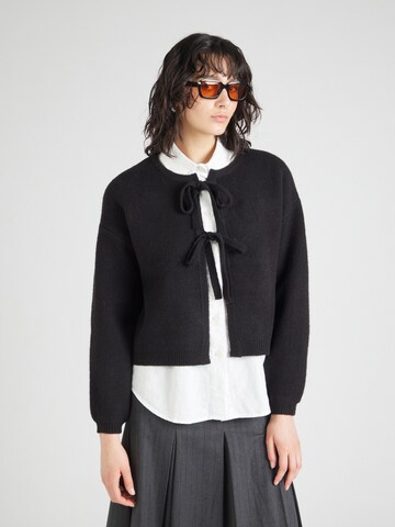 juoda VERO MODA Kardiganas 'BOW': priekis