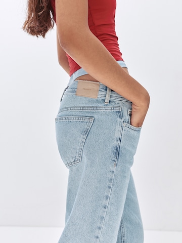 Largi Jeans de la Pull&Bear pe albastru