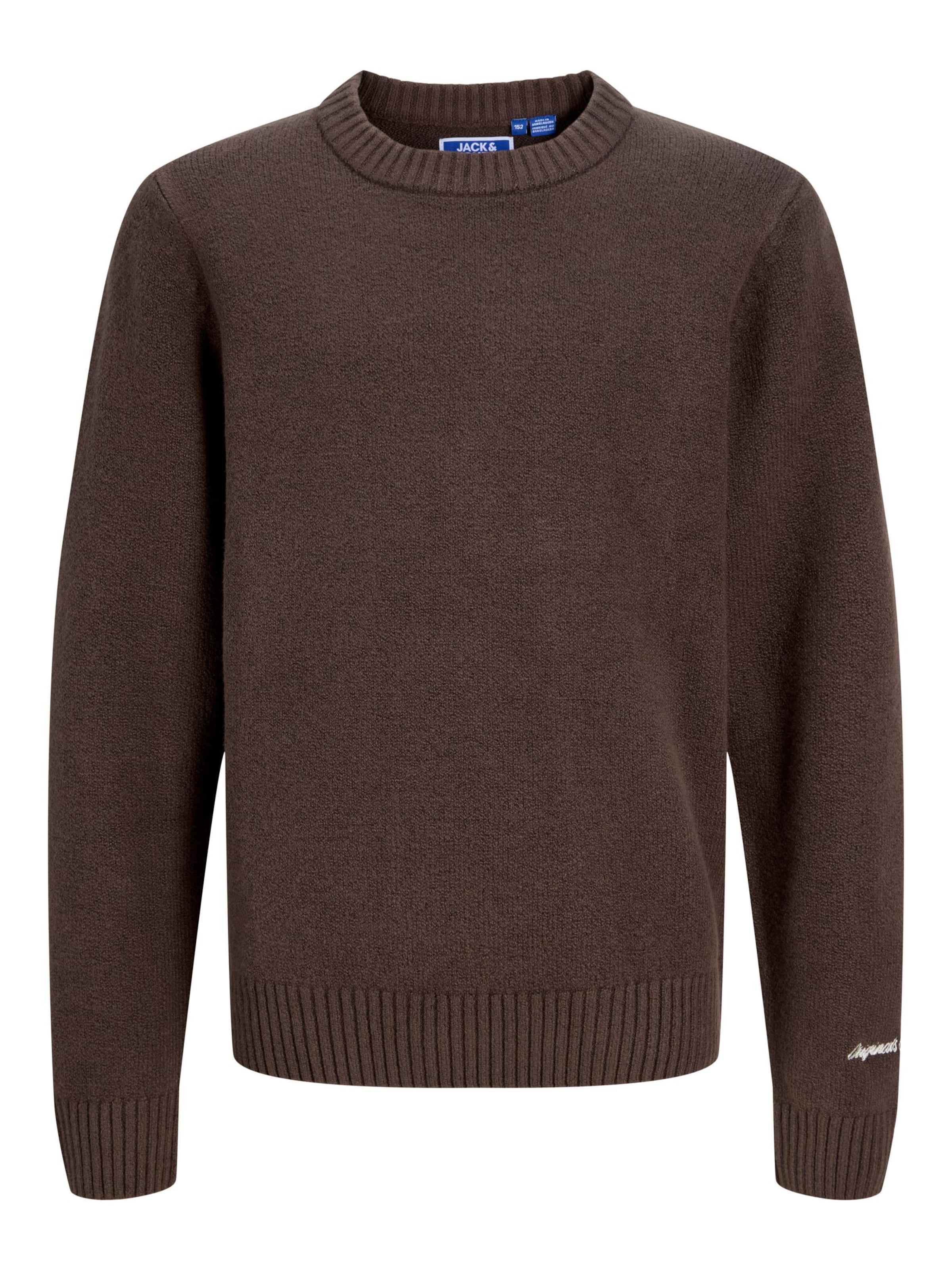 Jack & Jones Junior Pullover 'JORNorrebro' in Braun: Vorderseite