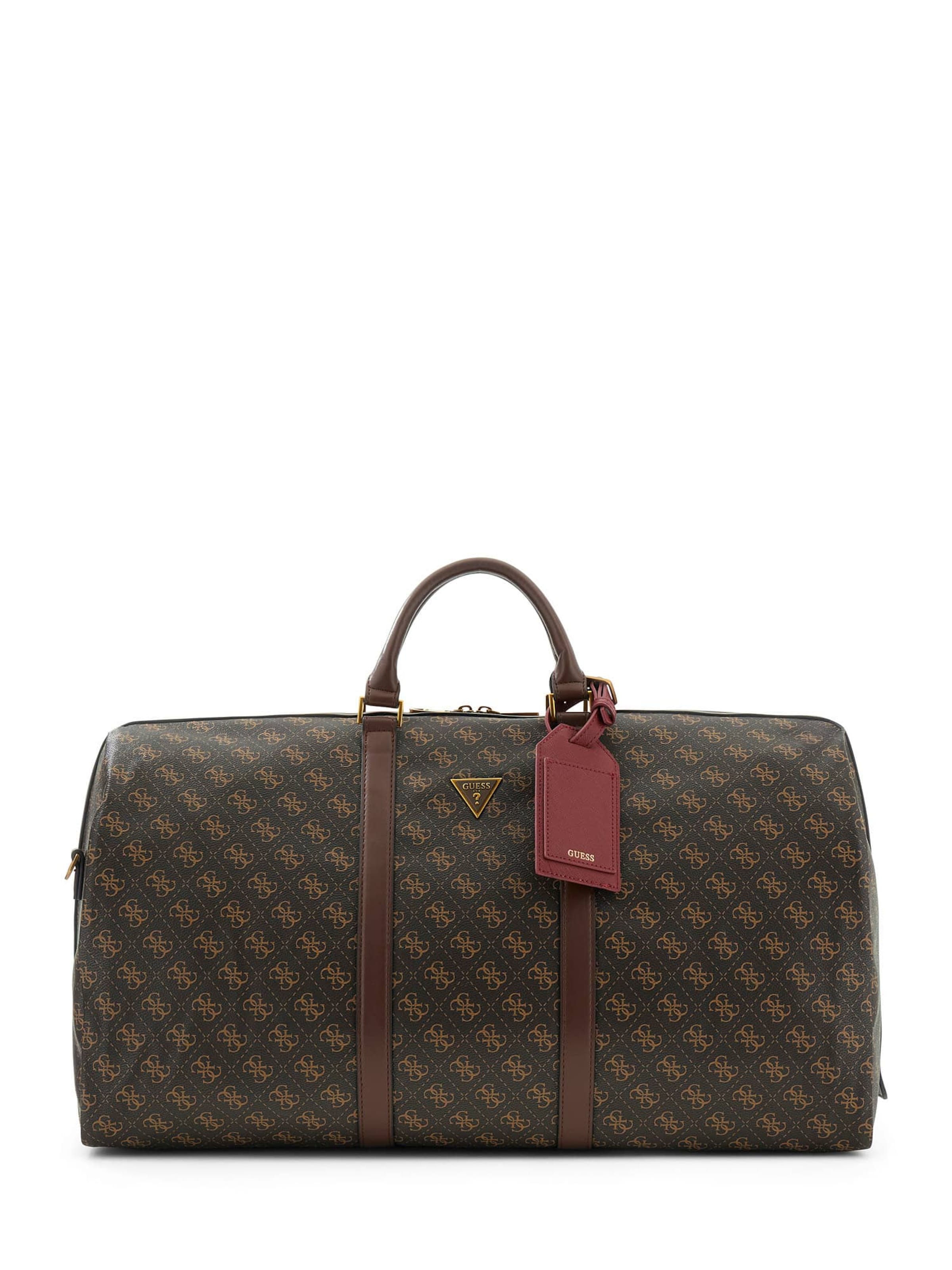 Borsa weekend 'Pisa' di GUESS in marrone: frontale