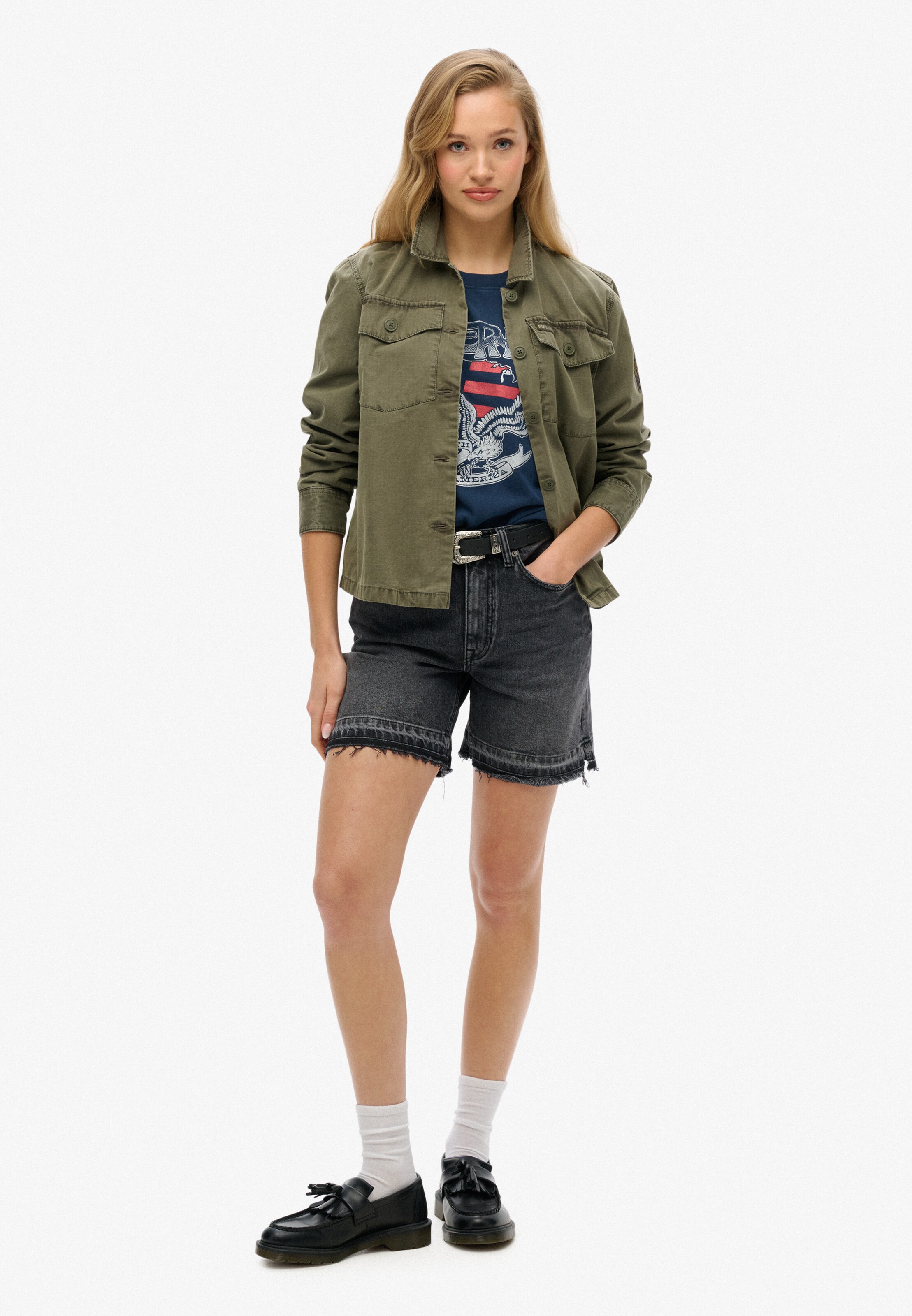 T-shirt 'Varsity' Superdry en bleu