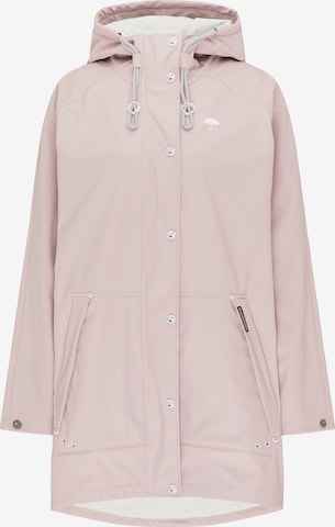 Schmuddelwedda Between-Seasons Coat in Pink: front