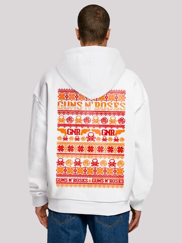 F4NT4STIC Sweatshirt 'Guns And Roses Weihnachten Christmas' in Weiß: predná strana