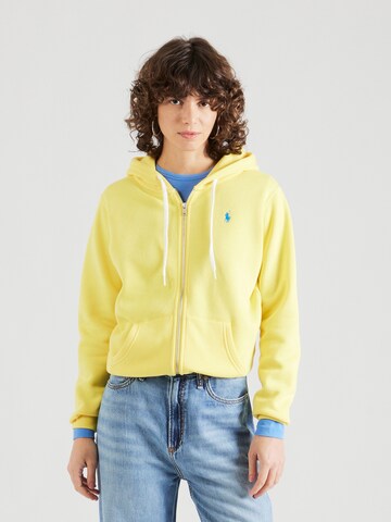 Polo Ralph Lauren Sweat jacket in Yellow: front