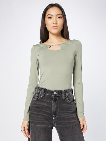 WEEKDAY Shirt 'Enya' in Green: front