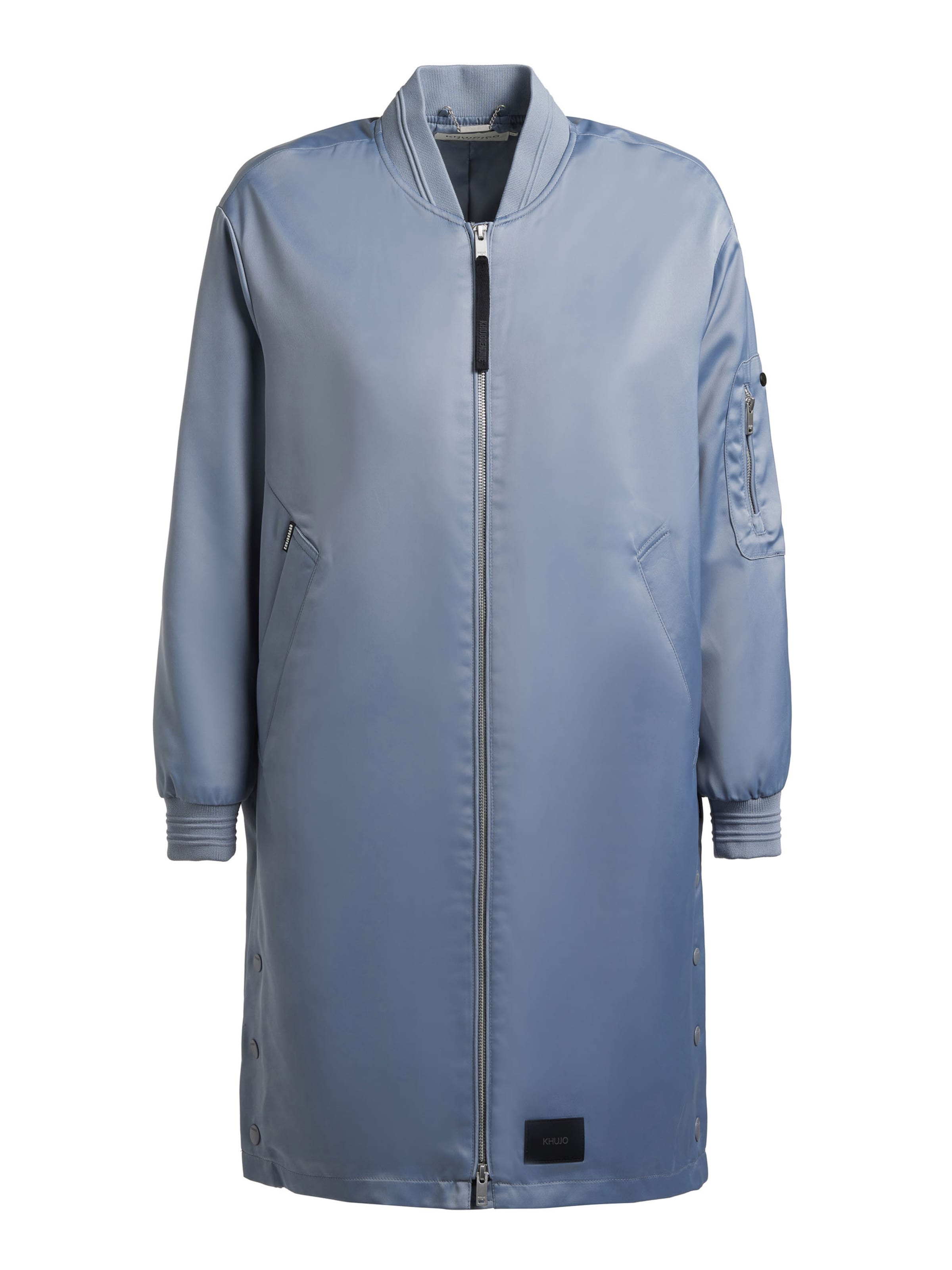 Manteau mi-saison 'TIindra' khujo en bleu : devant