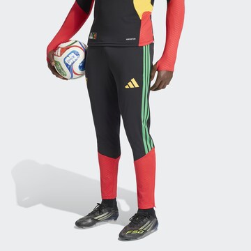 ADIDAS PERFORMANCE Slimfit Sportbroek 'Jamaika 26 x Bob Marley Tiro' in Zwart: voorkant