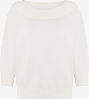 Pull-over zero en blanc : devant