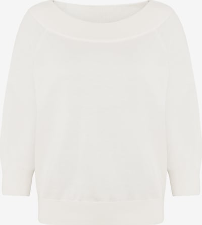 zero Strickpullover mit Carmenausschnitt in offwhite, Produktansicht