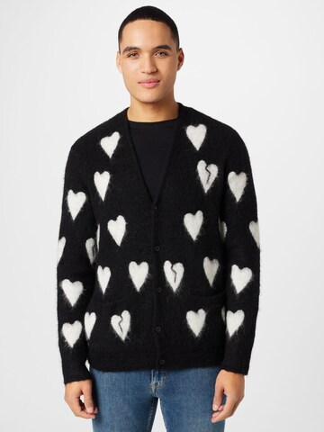 AllSaints Knit cardigan 'AMORE' in Black: front