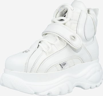 Buffalo London High-Top Sneakers in White: front