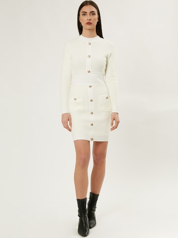Influencer Knitted dress in White