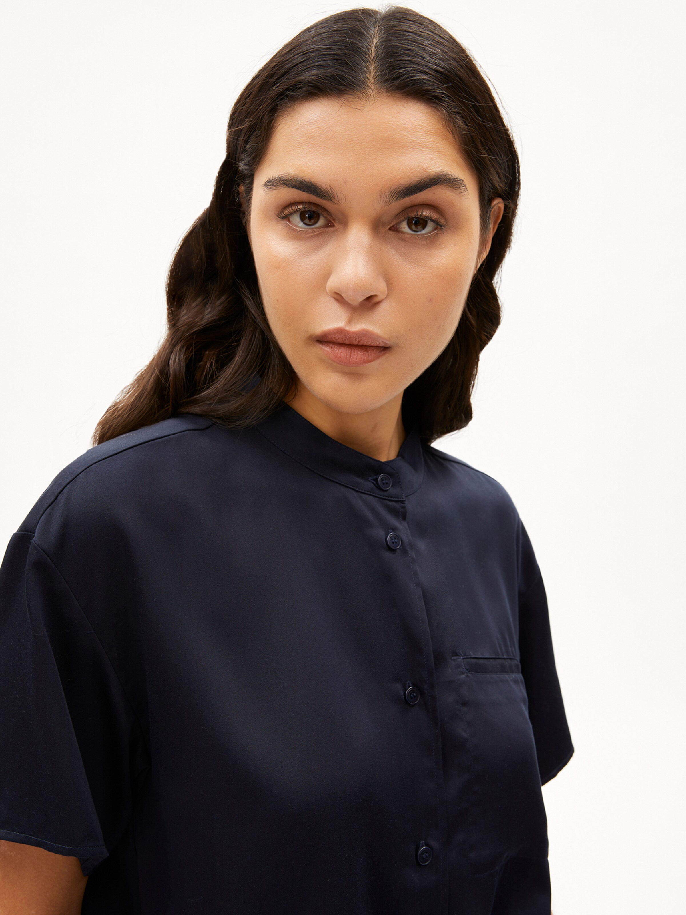 ARMEDANGELS Bluse 'BARAAHE' in Blau: Vorderseite