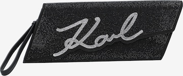 Pochette di Karl Lagerfeld in nero: frontale