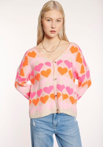 Hailys Strickjacke in Pink: Vorderseite