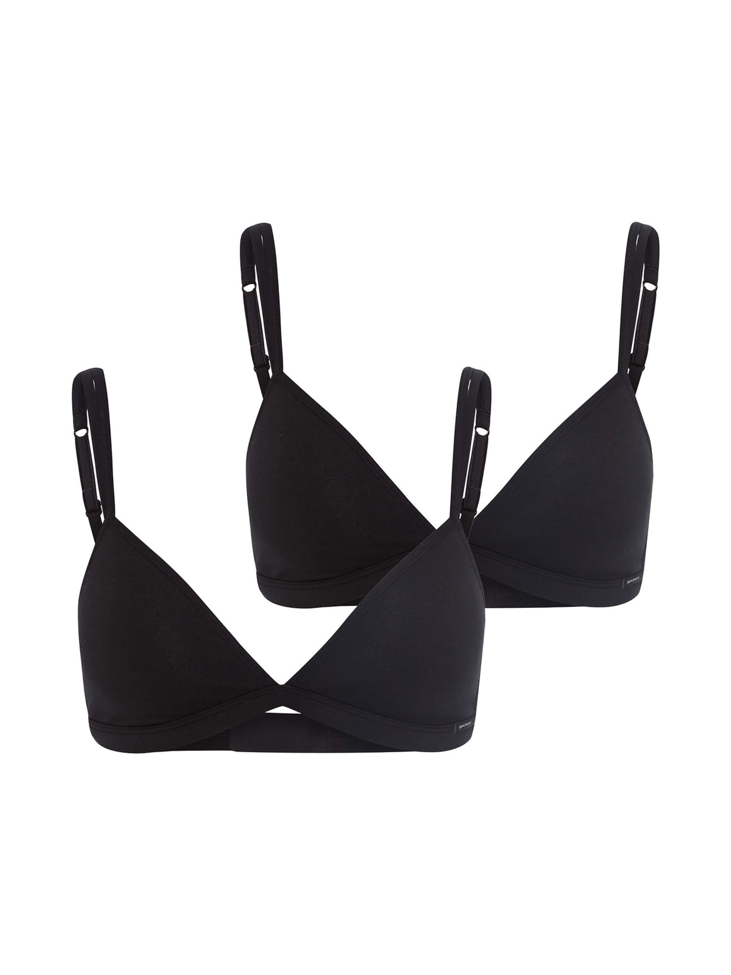Soutien-gorge ' Cotton Essentials ' Skiny en noir : devant
