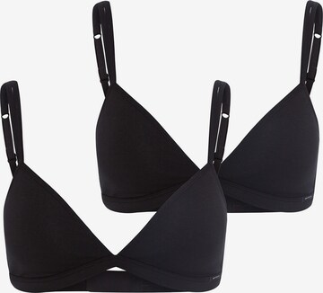Soutien-gorge ' Cotton Essentials ' Skiny en noir : devant