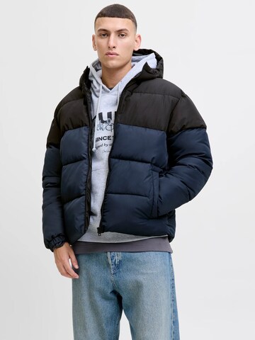 JACK & JONES Winterjas 'JJMAZE' in Zwart: voorkant