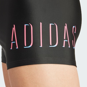 ADIDAS PERFORMANCE Athletic Swim Trunks 'Lineage' in Black