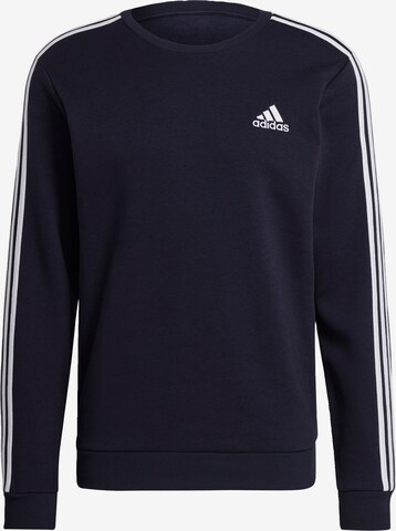 ADIDAS SPORTSWEAR Urheilullinen collegepaita 'Essentials Fleece 3-Stripes' värissä sininen: edessä