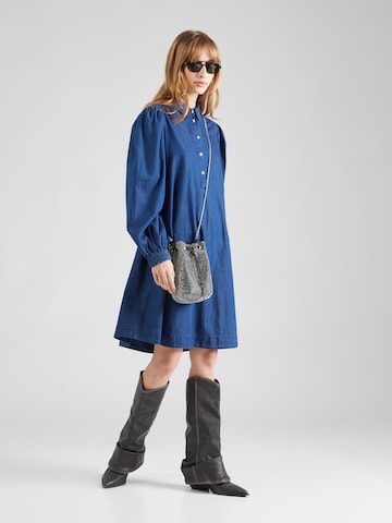 SAINT TROPEZ Shirt Dress 'Doreen' in Blue