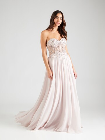 Unique Abendkleid in Beige