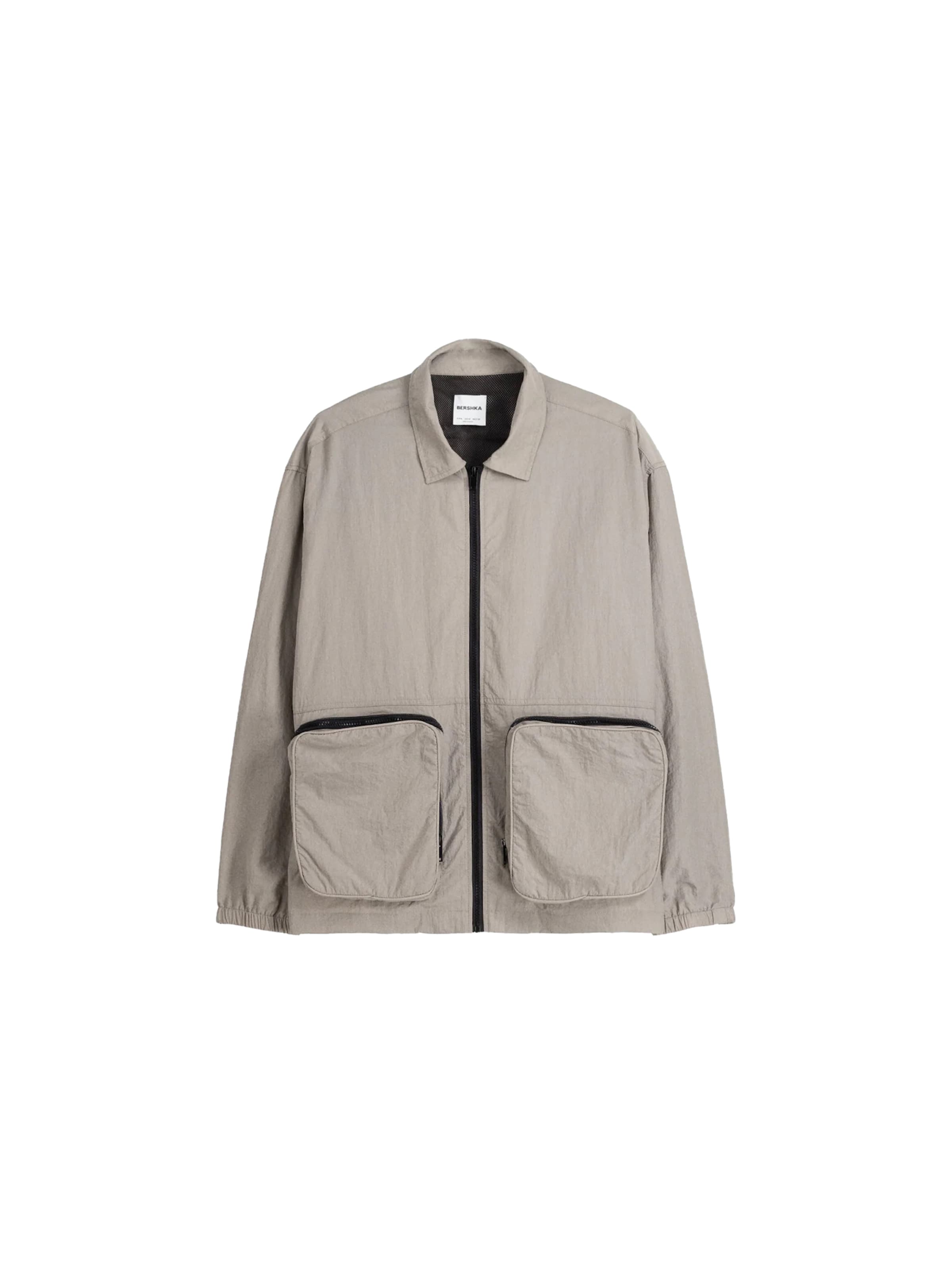 Veste mi-saison Bershka en gris : devant