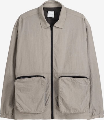 Bershka Prehodna jakna | siva barva: sprednja stran