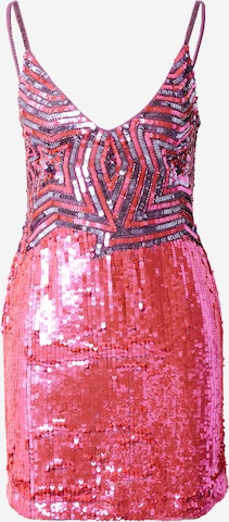 Nasty Gal - Vestido de festa em rosa: frente