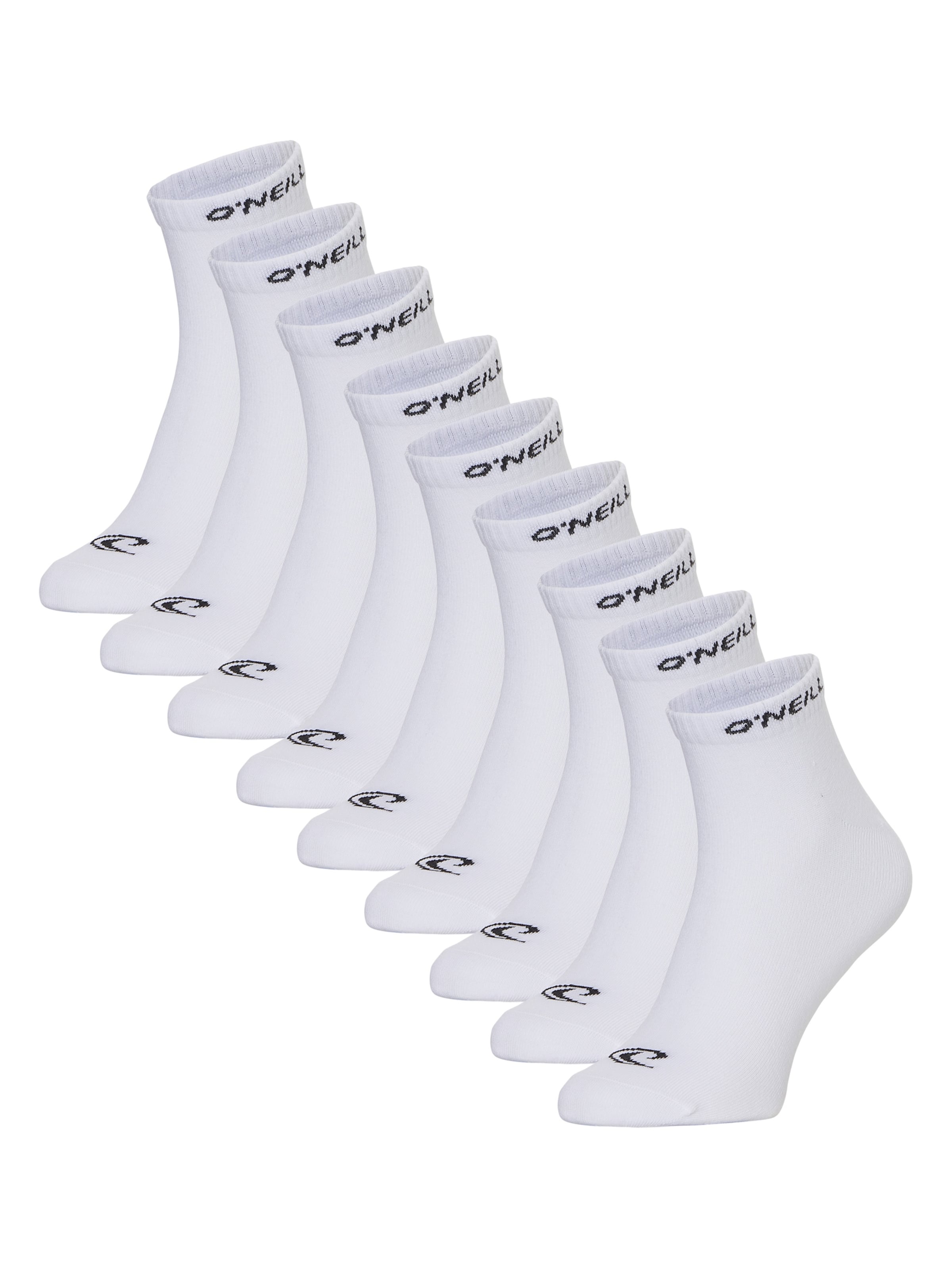 O'NEILL Ankle socks 'Unisex Quarter Socks' in White: front