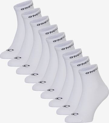 O'NEILL Ankle socks 'Unisex Quarter Socks' in White: front