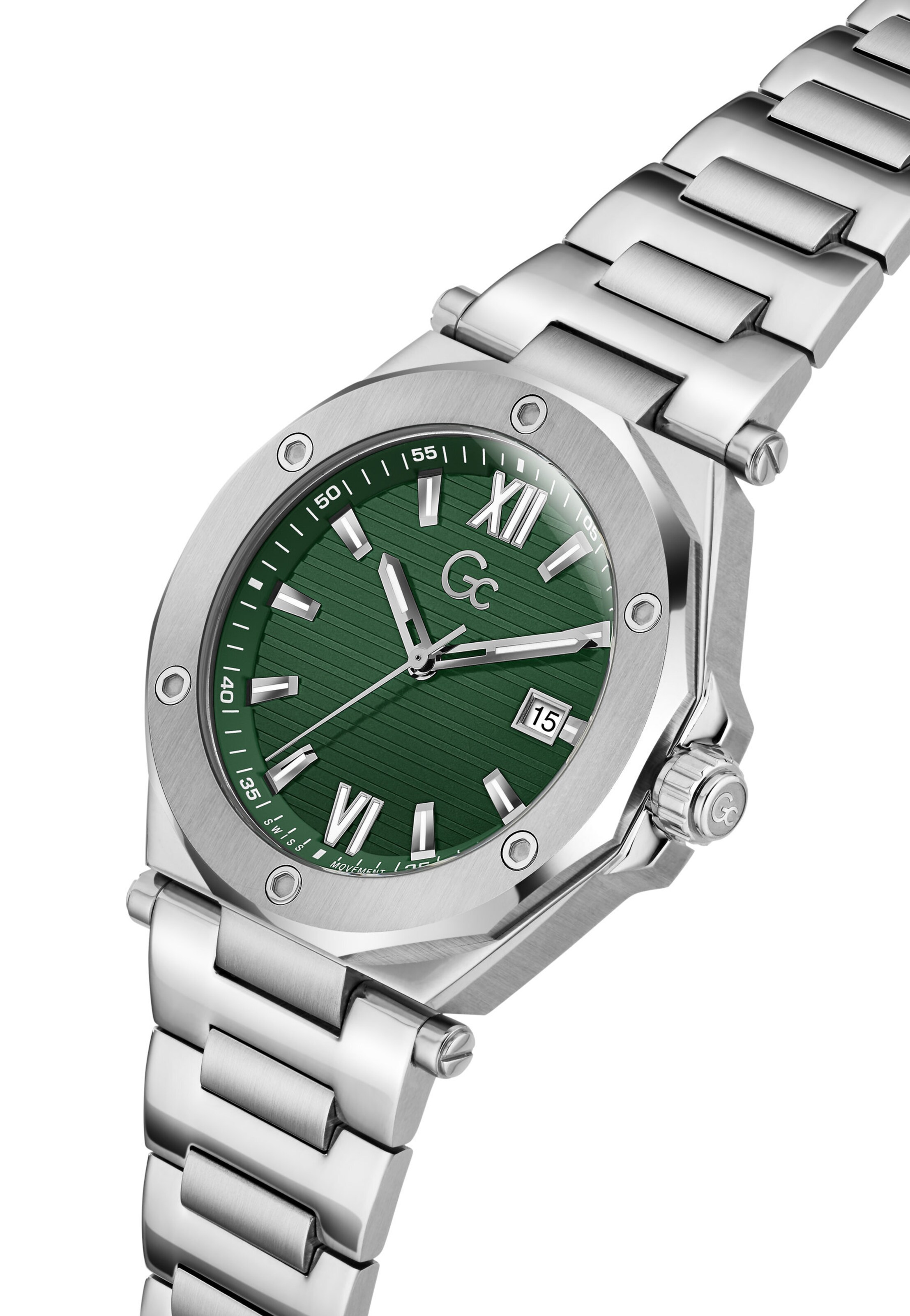 Gc Analoog horloge 'Legacy Sleek ' in Zilver