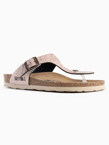 Bayton T-Bar Sandals 'Mercure' in Brown