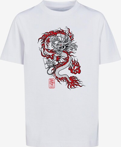 Mister Tee T-Shirt in grau / rot / schwarz / weiß, Produktansicht