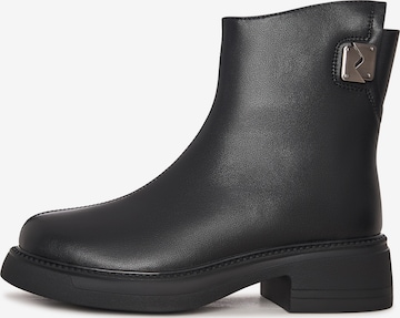 Bottines CESARE GASPARI en noir : devant