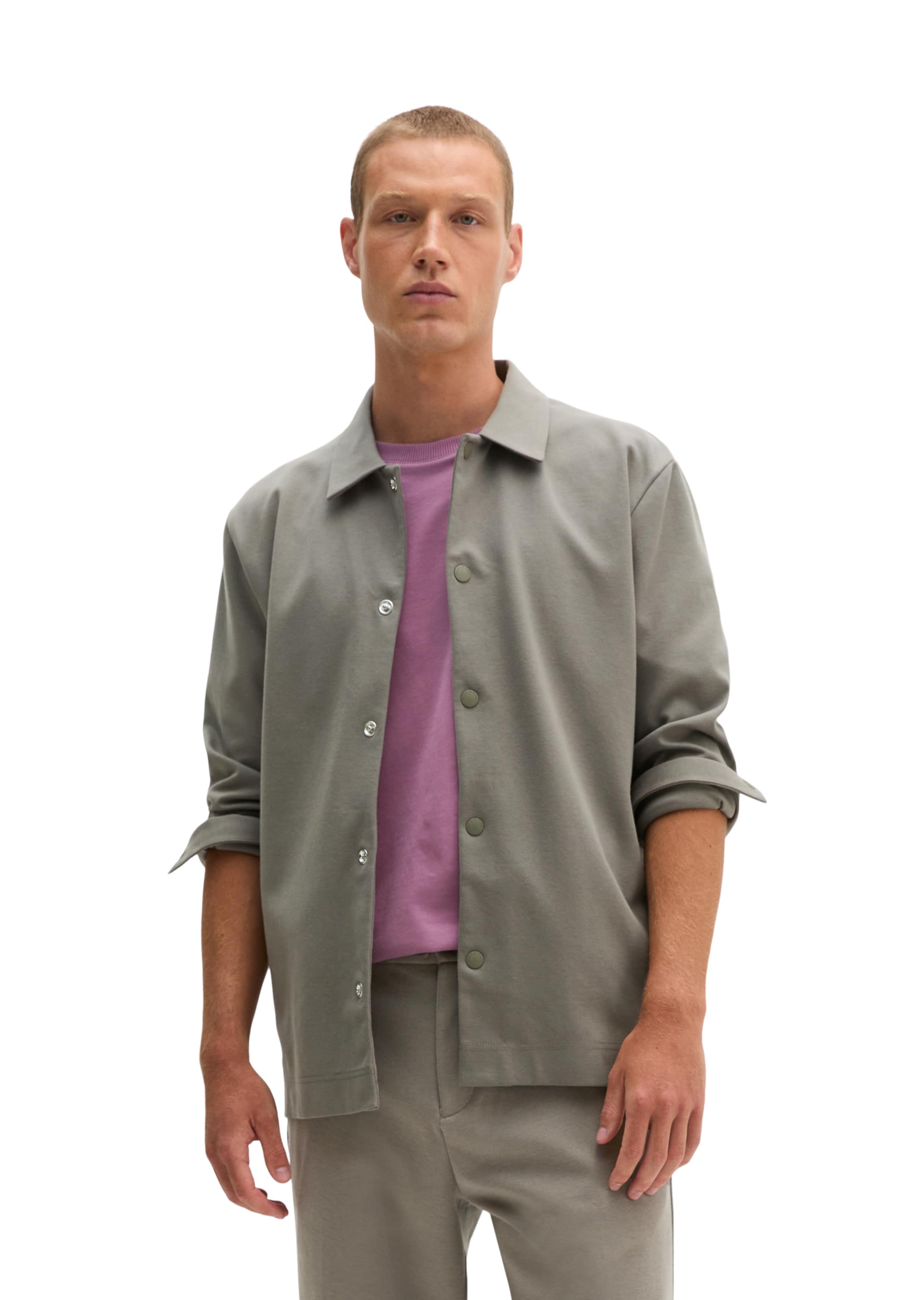 Marc O'Polo Sweatjacke in Grau: Vorderseite