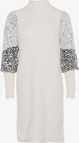 faina Knitted dress in White: front